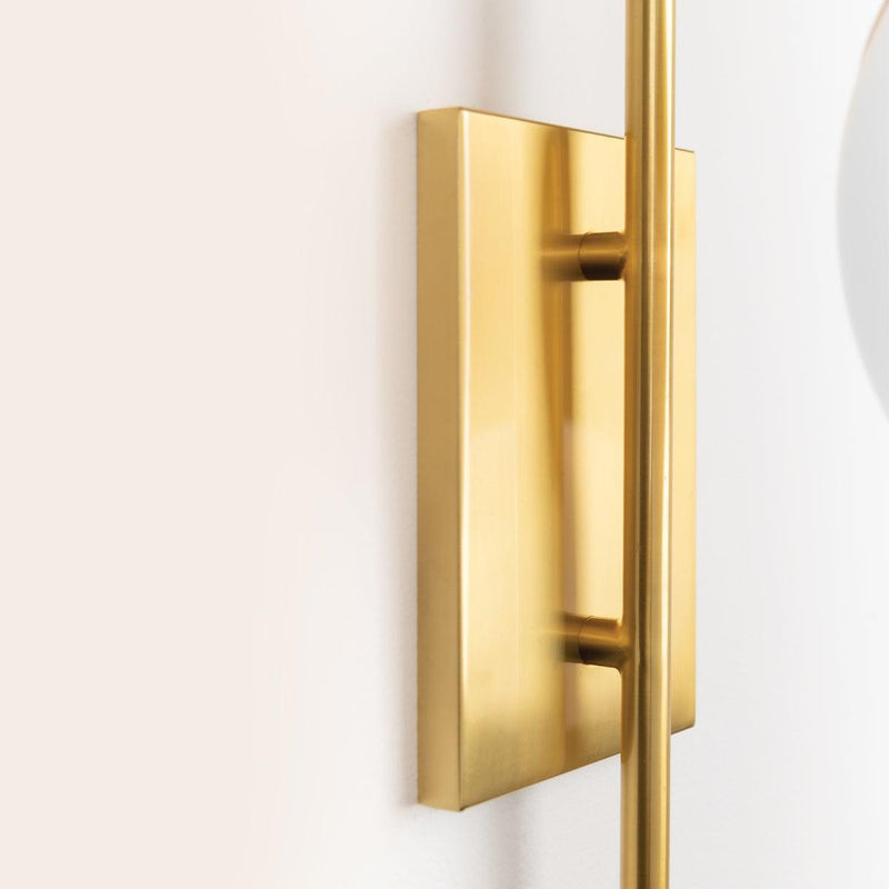 Lighting - Wall Sconce Ingrid 1 Light Wall Sconce // Aged Brass 