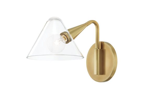 Lighting - Wall Sconce Isabella 1 Light Wall Sconce // Aged Brass 