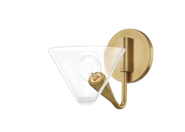 Lighting - Wall Sconce Isabella 1 Light Wall Sconce // Aged Brass 