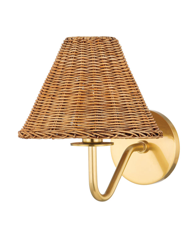 Lighting - Wall Sconce Issa 1 Light Wall Sconce // Aged Brass 