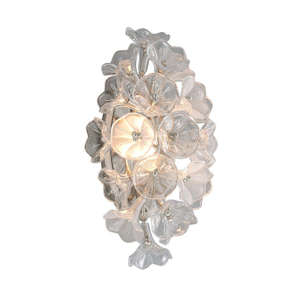 Lighting - Wall Sconce Jasmine 1lt Wall Sconce // Silver Leaf // Small 