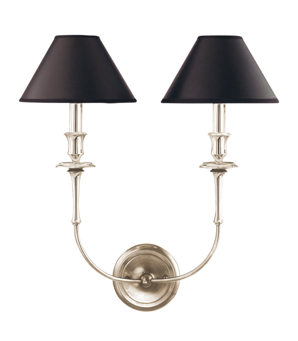 Lighting - Wall Sconce Jasper 2 Light Wall Sconce // Polished Nickel 