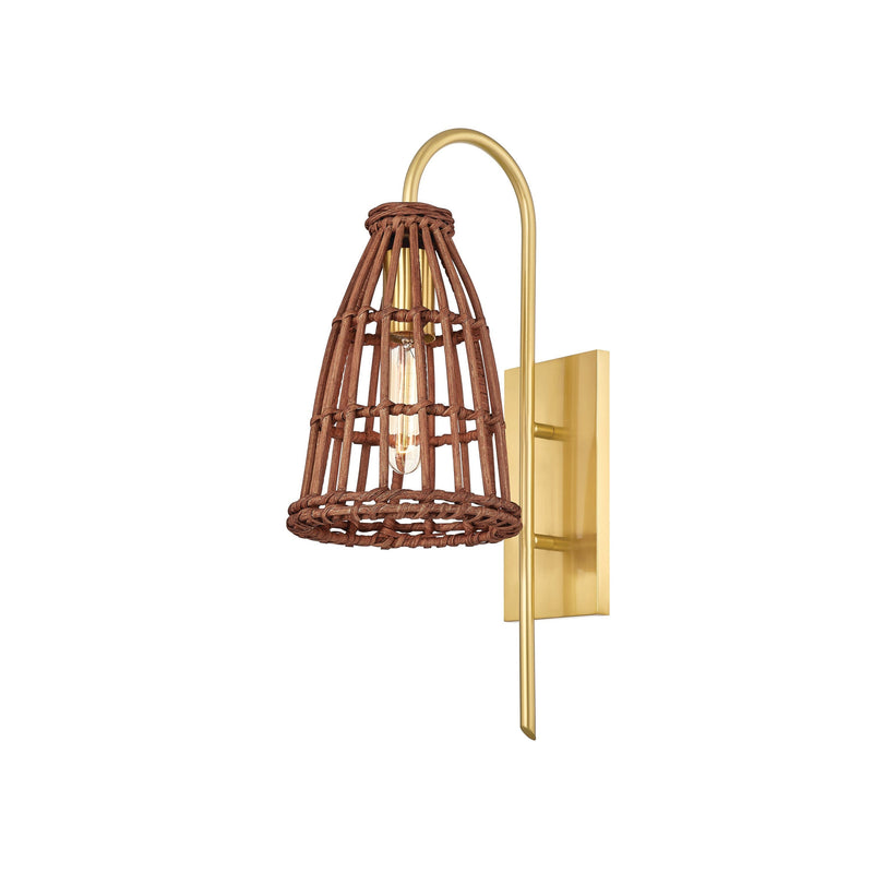 Lighting - Wall Sconce Jordan 1 Light Wall Sconce // Aged Brass 