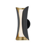 Lighting - Wall Sconce Josie 2 Light Wall Sconce // Gold Leaf & Black 