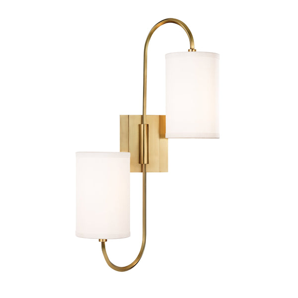 Lighting - Wall Sconce Junius 2 Light Wall Sconce // Aged Brass 