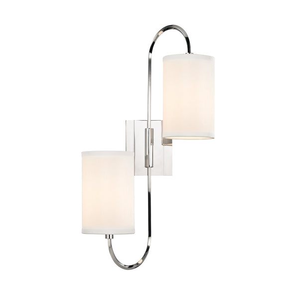 Lighting - Wall Sconce Junius 2 Light Wall Sconce // Polished Nickel 