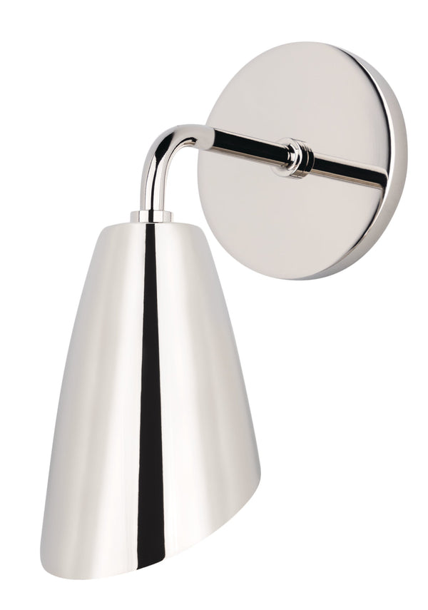 Lighting - Wall Sconce Kai 1 Light Wall Sconce // Polished Nickel 