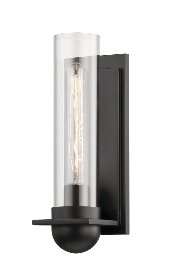 Lighting - Wall Sconce Kai 1 Light Wall Sconce // Satin Black 