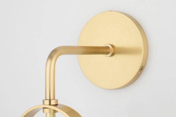 Lighting - Wall Sconce Karin 1 Light Wall Sconce // Aged Brass 