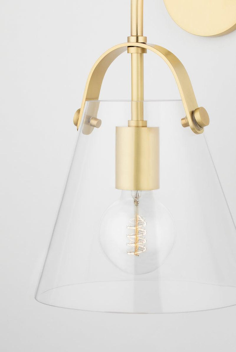 Lighting - Wall Sconce Karin 1 Light Wall Sconce // Aged Brass 