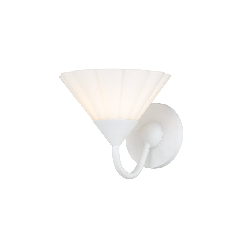 Lighting - Wall Sconce Kelsey 1 Light Wall Sconce // Textured White 