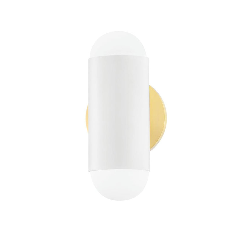 Lighting - Wall Sconce Kira 2 Light Wall Sconce // Aged Brass & Soft White Combo 