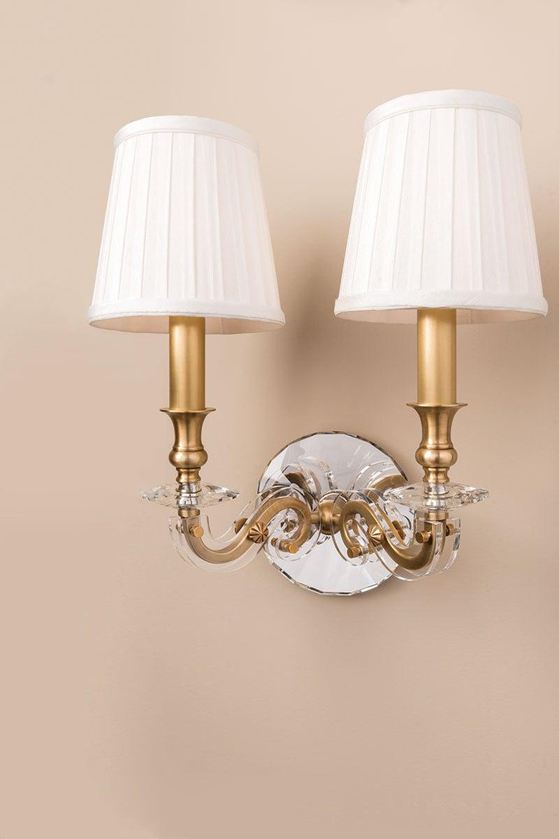 Lighting - Wall Sconce Lapeer 2 Light Wall Sconce // Aged Brass 