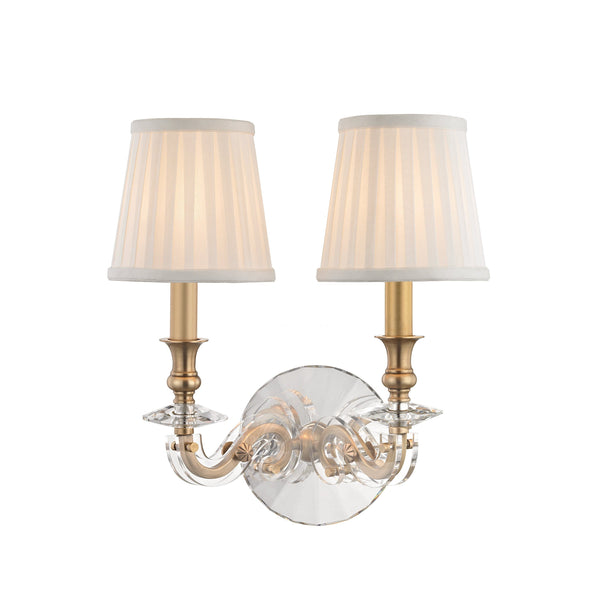 Lighting - Wall Sconce Lapeer 2 Light Wall Sconce // Aged Brass 