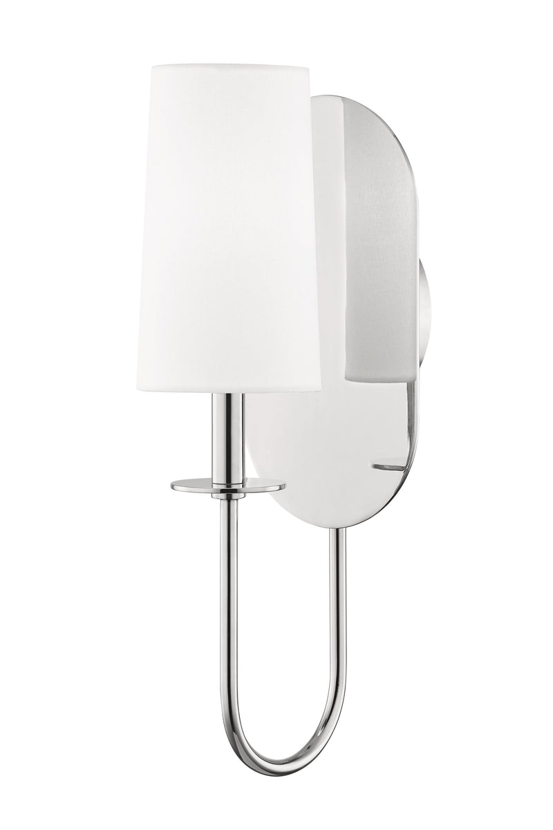 Lighting - Wall Sconce Lara 1 Light Wall Sconce // Polished Nickel 