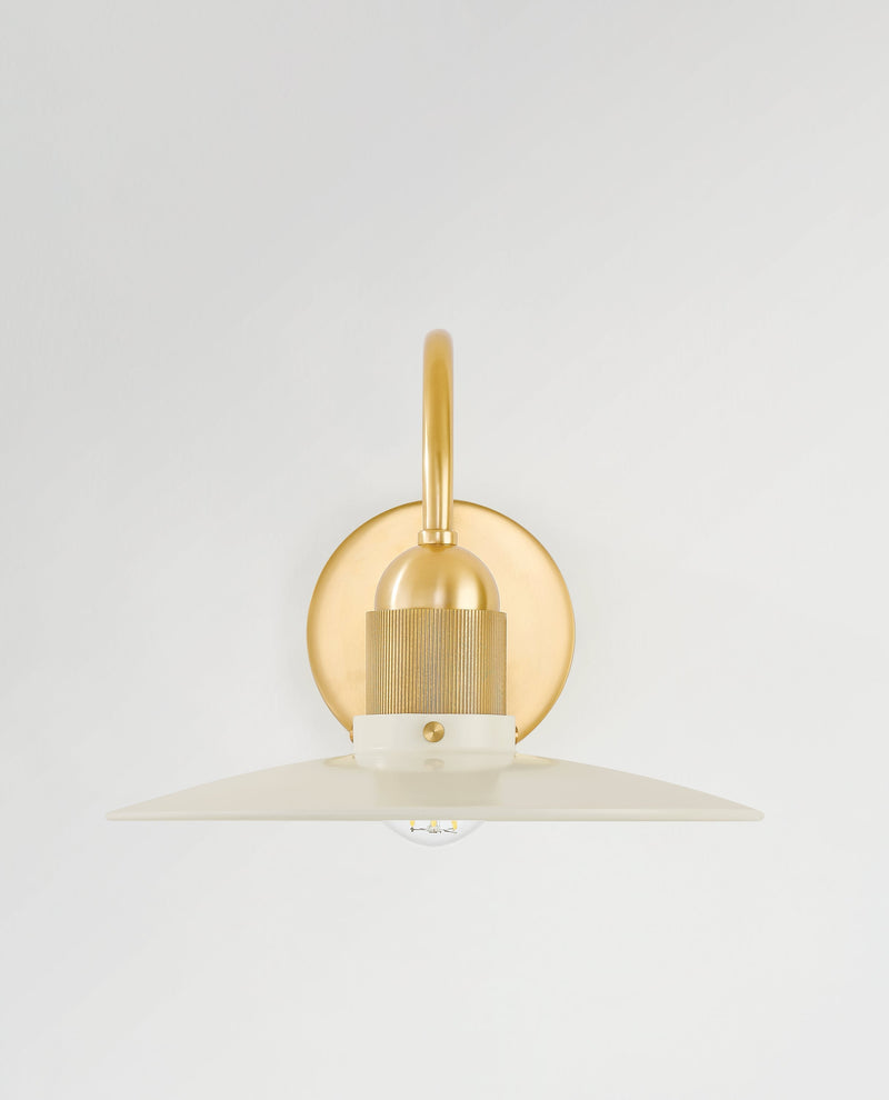 Lighting - Wall Sconce Leanna 1 Light Wall Sconce // Aged Brass // Large 