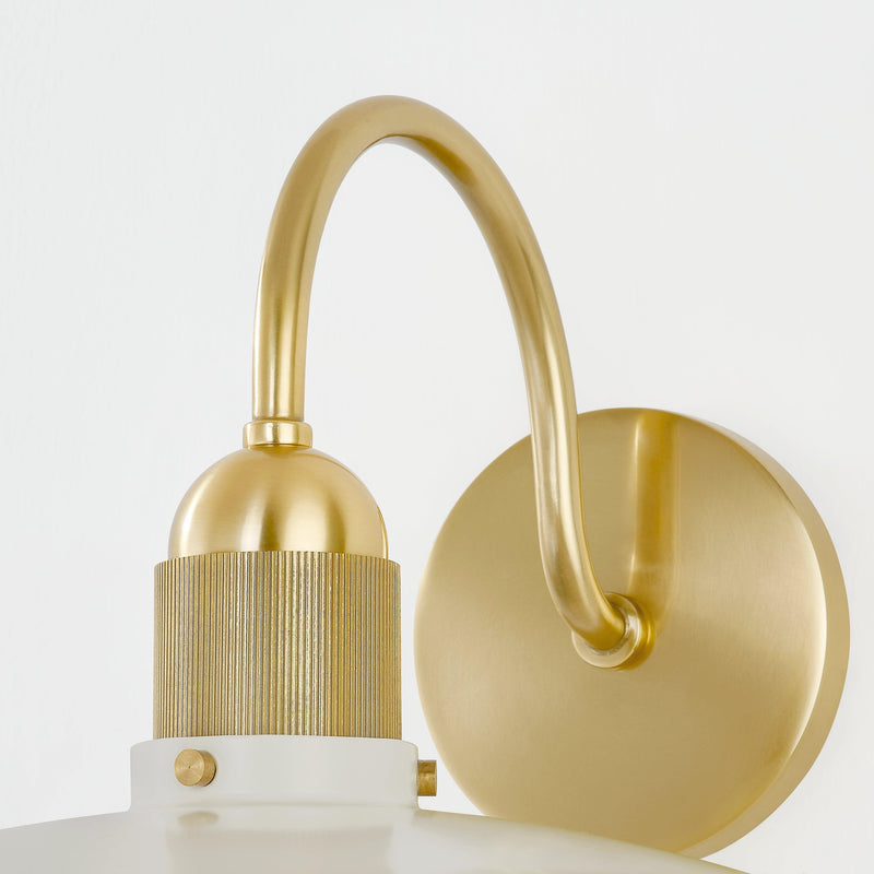 Lighting - Wall Sconce Leanna 1 Light Wall Sconce // Aged Brass // Large 