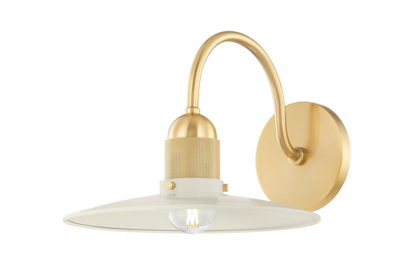Lighting - Wall Sconce Leanna 1 Light Wall Sconce // Aged Brass // Large 