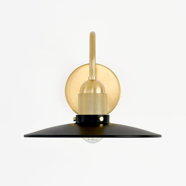 Lighting - Wall Sconce Leanna 1 Light Wall Sconce // Aged Brass // Small 