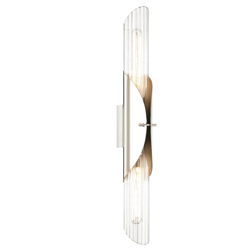 Lighting - Wall Sconce Lefferts 2 Light Wall Sconce // Polished Nickel 