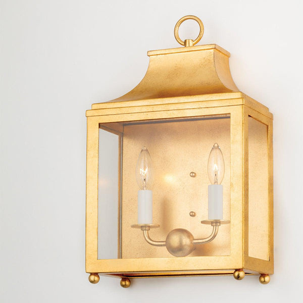 Lighting - Wall Sconce Leigh 2 Light Wall Sconce // Vintage Gold Leaf 