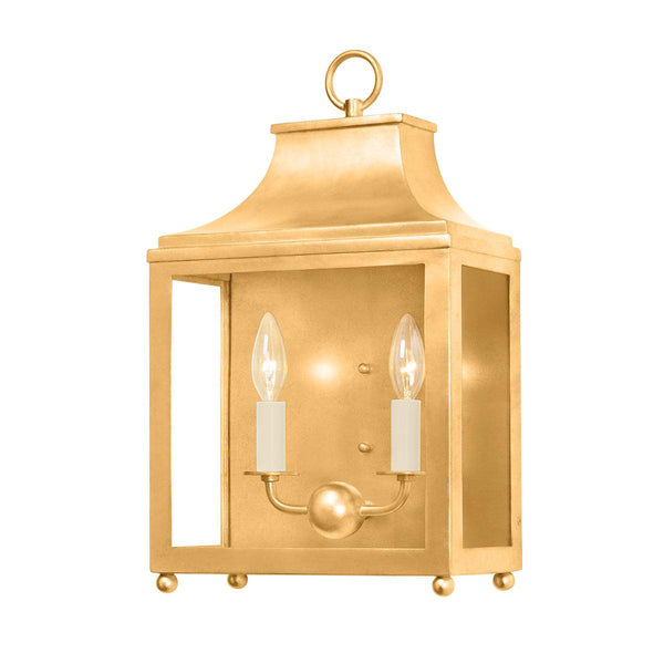 Lighting - Wall Sconce Leigh 2 Light Wall Sconce // Vintage Gold Leaf 