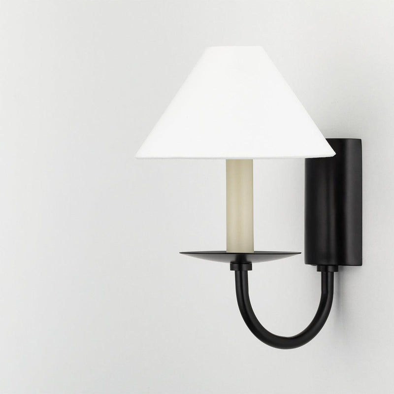 Lighting - Wall Sconce Lenore 1 Light Wall Sconce // Soft Black 