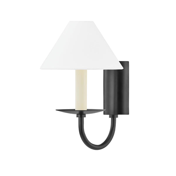 Lighting - Wall Sconce Lenore 1 Light Wall Sconce // Soft Black 