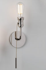 Lighting - Wall Sconce Lexi 1 Light Wall Sconce // Polished Nickel 