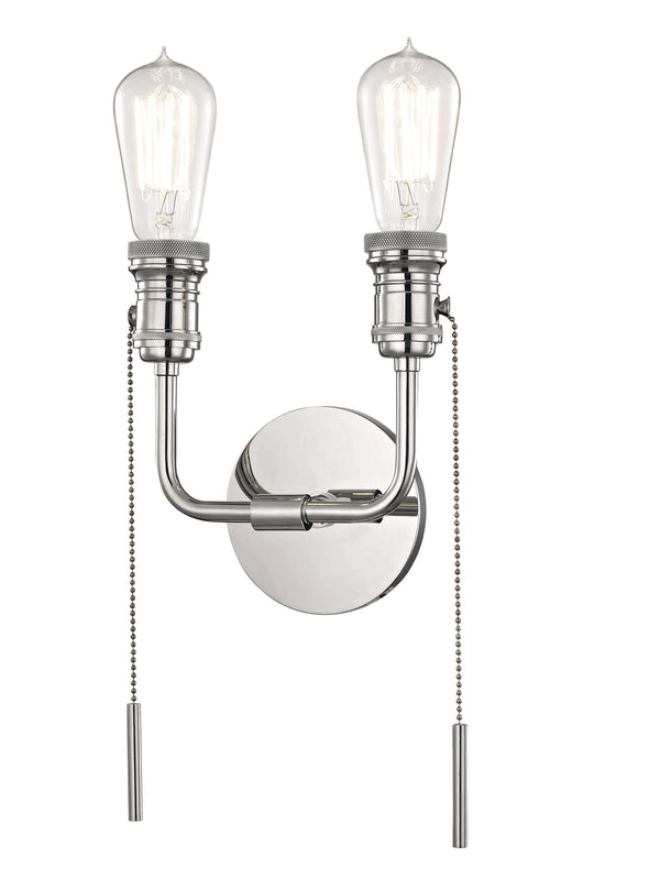Lighting - Wall Sconce Lexi 2 Light Wall Sconce // Polished Nickel 