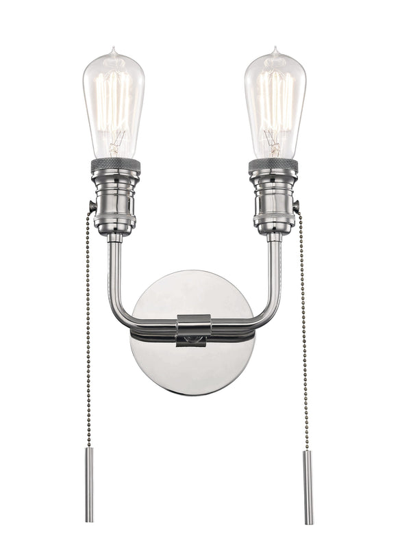 Lighting - Wall Sconce Lexi 2 Light Wall Sconce // Polished Nickel 