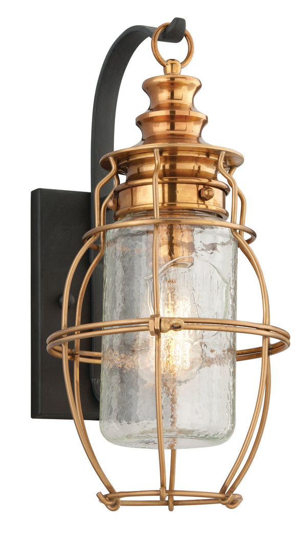 Lighting - Wall Sconce Little Harbor 1lt Wall Lantern Medium // Aged Brass 