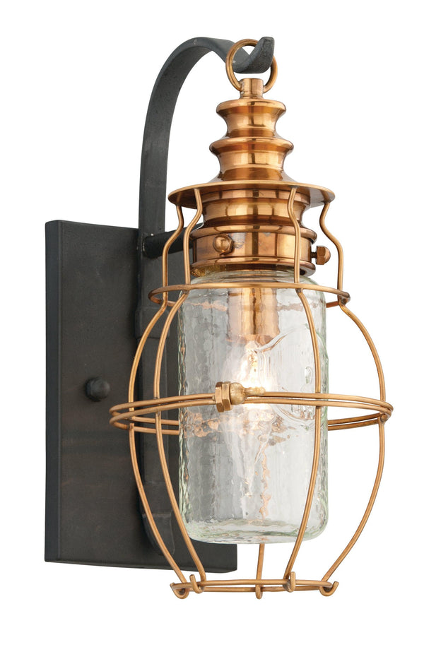 Lighting - Wall Sconce Little Harbor 1lt Wall Lantern Small // Aged Brass 