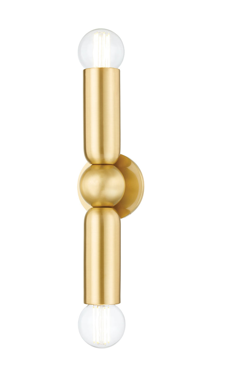 Lighting - Wall Sconce Lolly 2 Light Wall Sconce // Aged Brass 