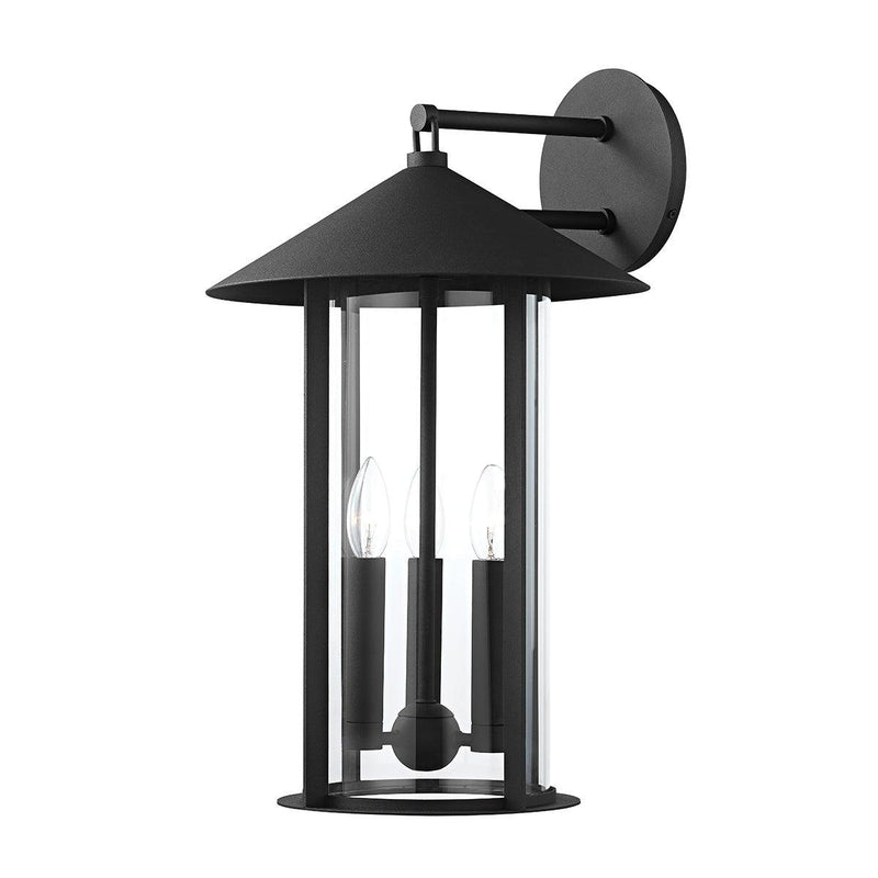 Lighting - Wall Sconce Long Beach 4 Light Exterior Wall Sconce // Textured Black 