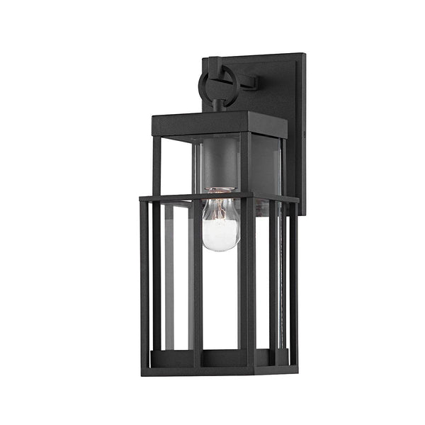 Lighting - Wall Sconce Longport 1 Light Small Exterior Wall Sconce // Textured Black 