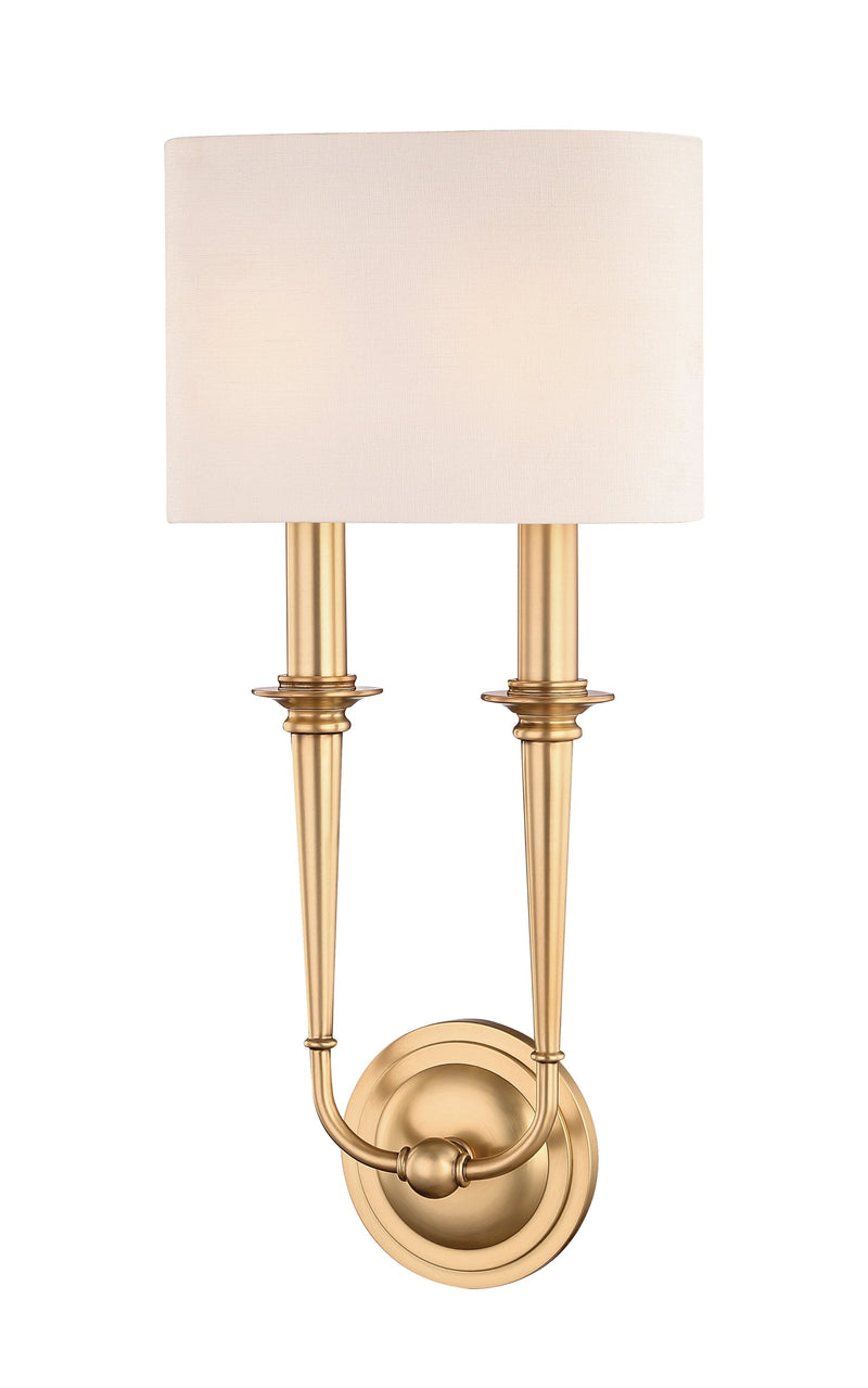 Lighting - Wall Sconce Lourdes 2 Light Wall Sconce // Aged Brass 