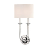 Lighting - Wall Sconce Lourdes 2 Light Wall Sconce // Polished Nickel 