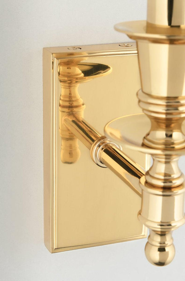 Lighting - Wall Sconce Ludlow 1 Light Wall Sconce // Polished Brass 