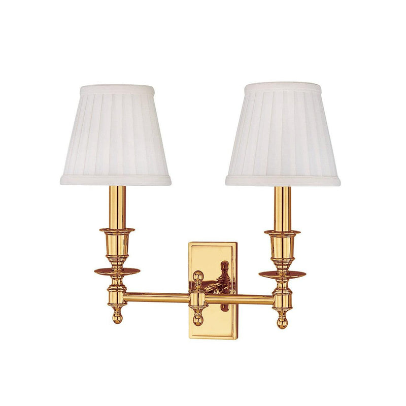 Lighting - Wall Sconce Ludlow 2 Light Wall Sconce // Polished Brass 