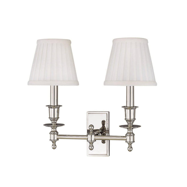 Lighting - Wall Sconce Ludlow 2 Light Wall Sconce // Polished Nickel 