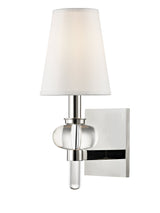 Lighting - Wall Sconce Luna 1 Light Wall Sconce // Polished Nickel 