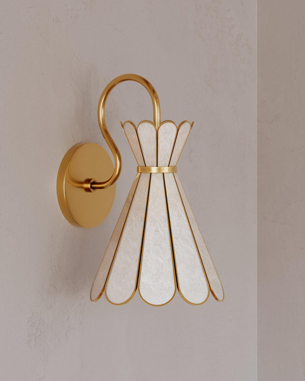 Lighting - Wall Sconce Lyra 1 Light Sconce // Aged Brass 