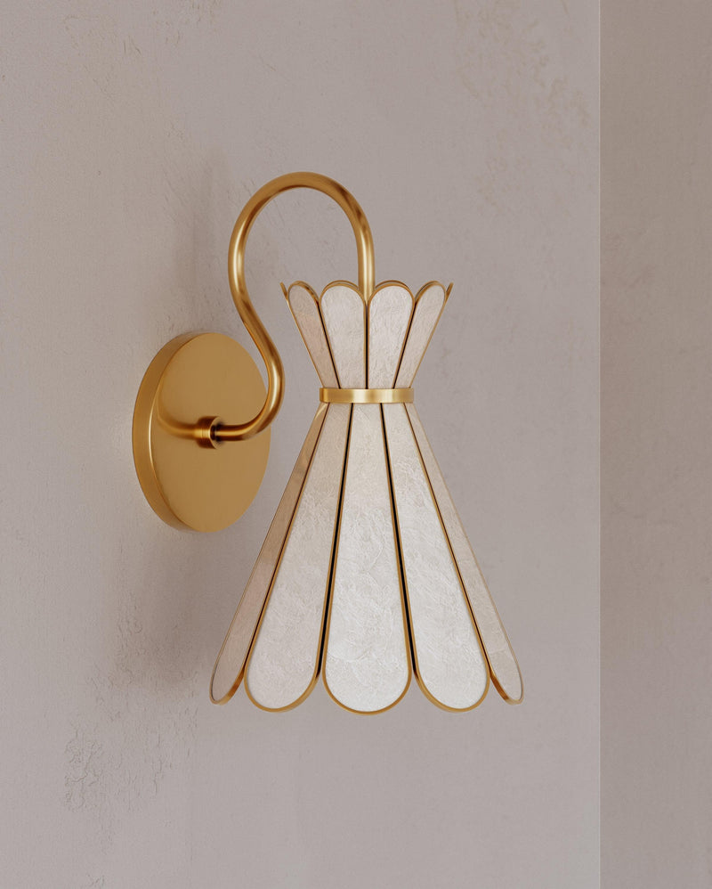 Lighting - Wall Sconce Lyra 1 Light Sconce // Aged Brass 