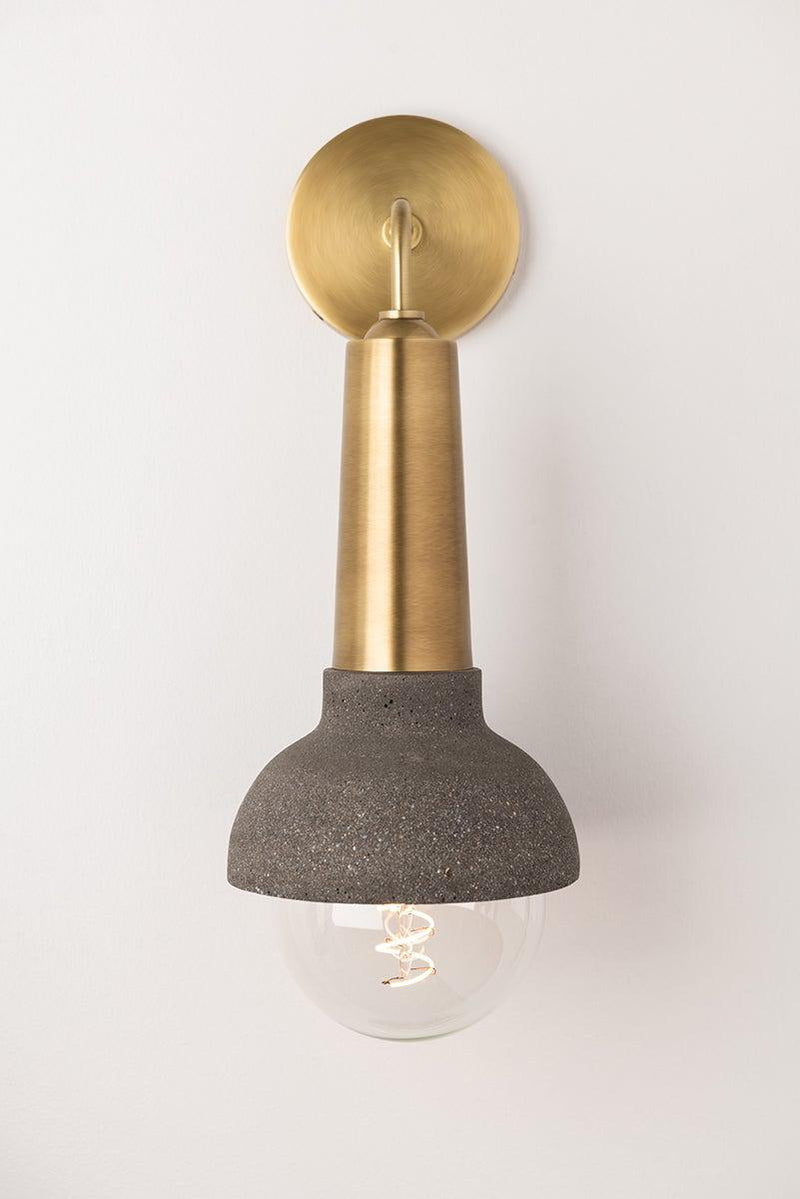 Lighting - Wall Sconce Macy 1 Light Wall Sconce // Aged Brass 