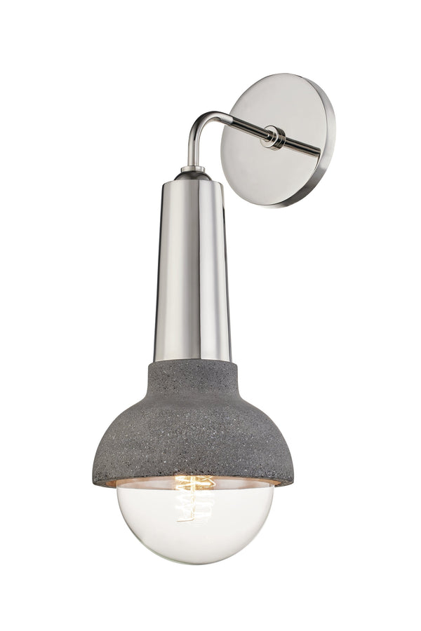 Lighting - Wall Sconce Macy 1 Light Wall Sconce // Polished Nickel 