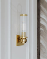 Lighting - Wall Sconce Malone 1 Light Wall Sconce // Aged Brass 