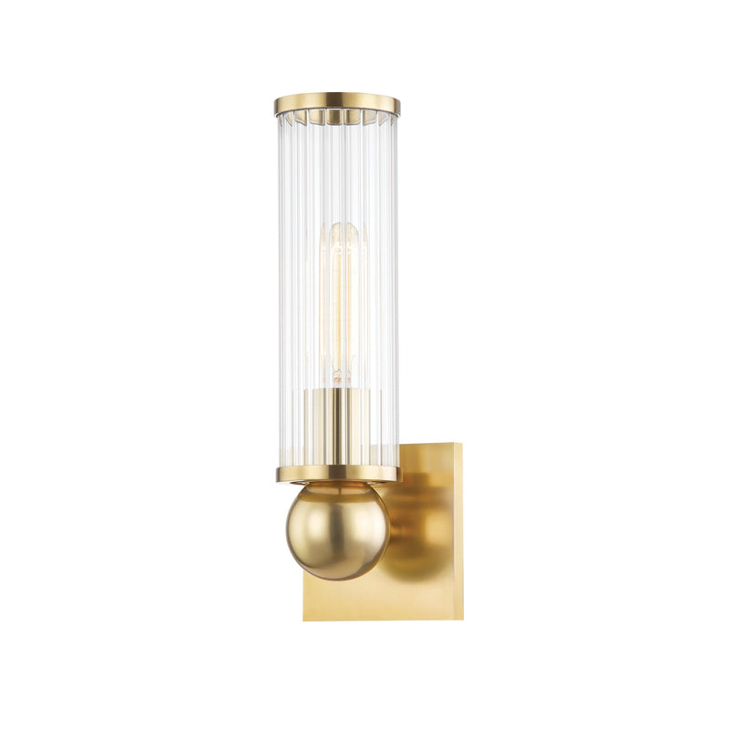 Lighting - Wall Sconce Malone 1 Light Wall Sconce // Aged Brass 