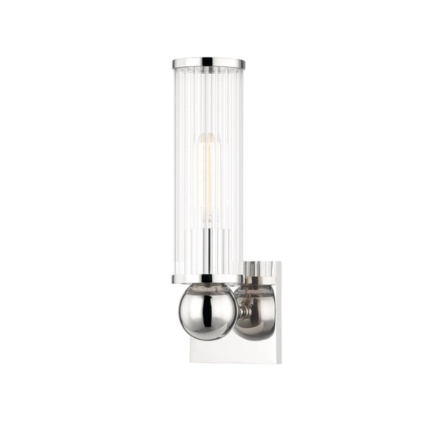 Lighting - Wall Sconce Malone 1 Light Wall Sconce // Polished Nickel 