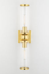 Lighting - Wall Sconce Malone 2 Light Wall Sconce // Aged Brass 